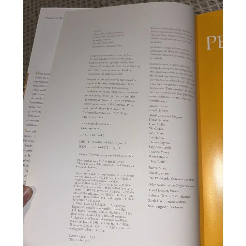 Pentateuch: The Saint John's Bible Handwritten & Illuminated by Donald Jackson
